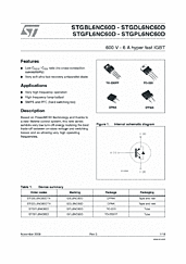 DataSheet STGFL6NC60D pdf